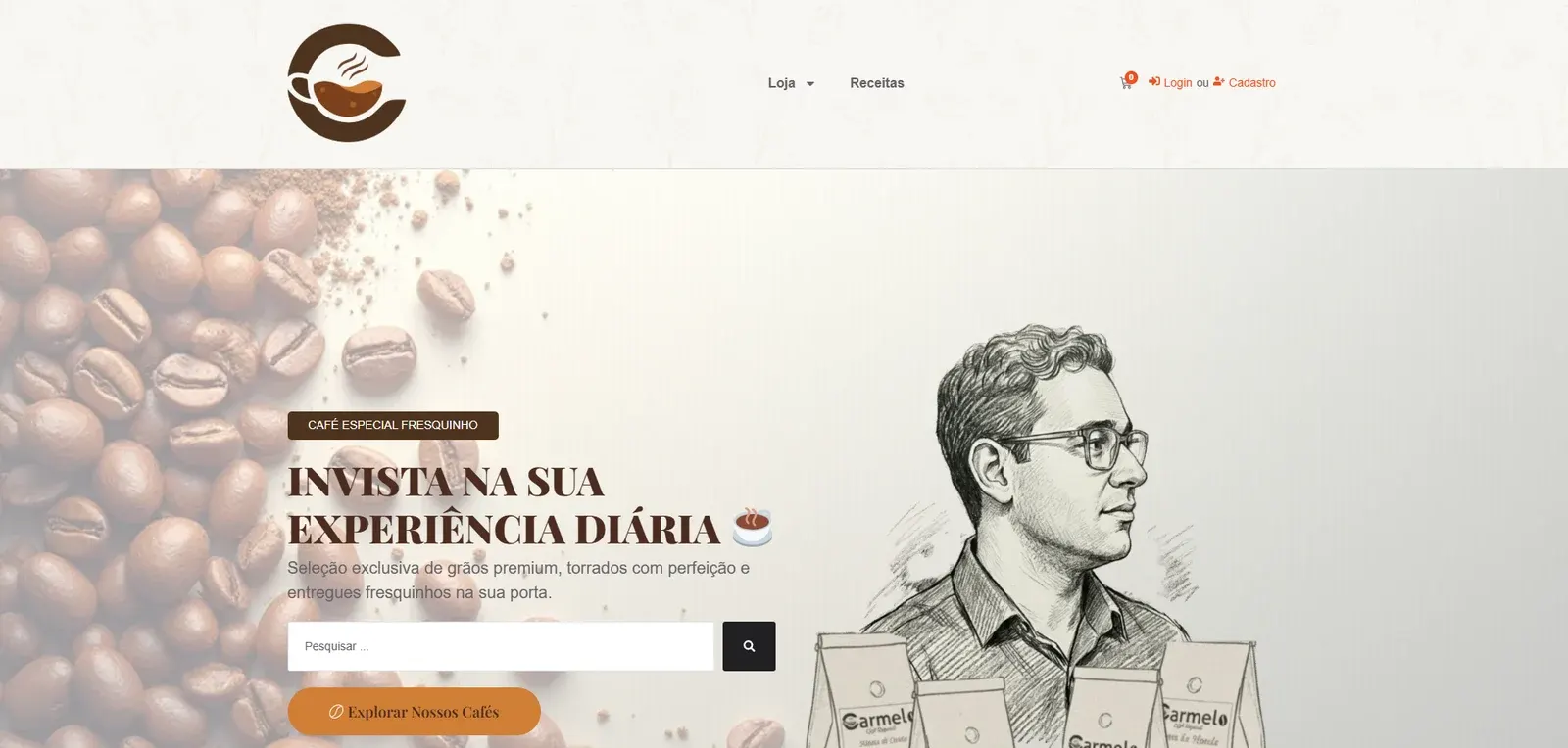 Cafe Carmelo — projeto DigiMakers em Ribeirão Preto