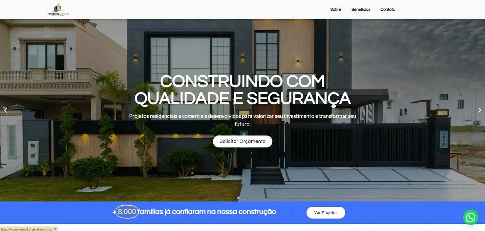 Modelo de site para clínicas — site pronto DigiMakers