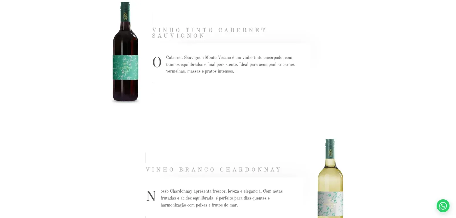 Modelo de site institucional Vinicola - imagem 5