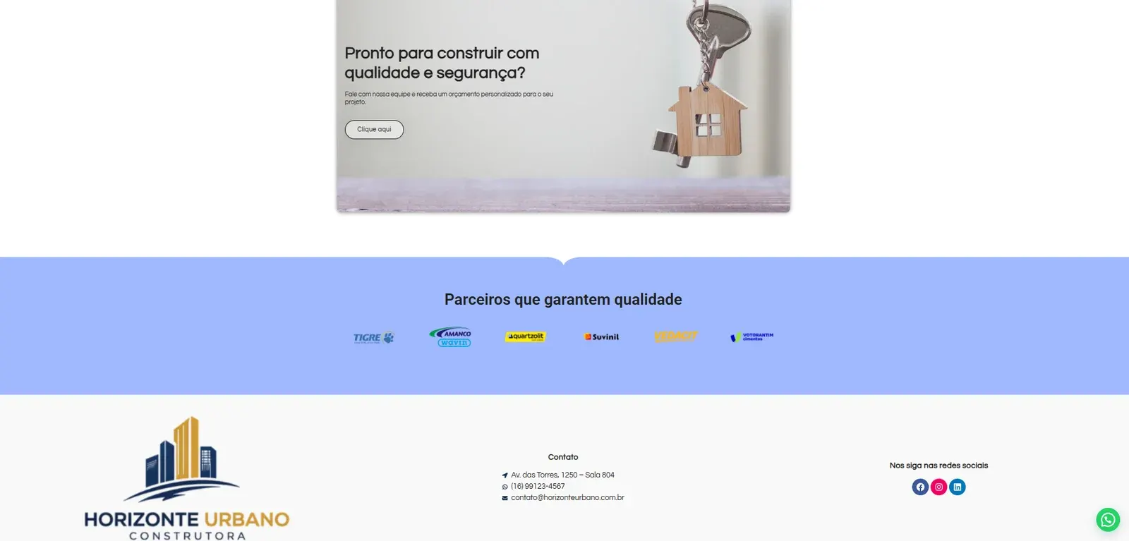 Modelo de site para Construtora - imagem 1