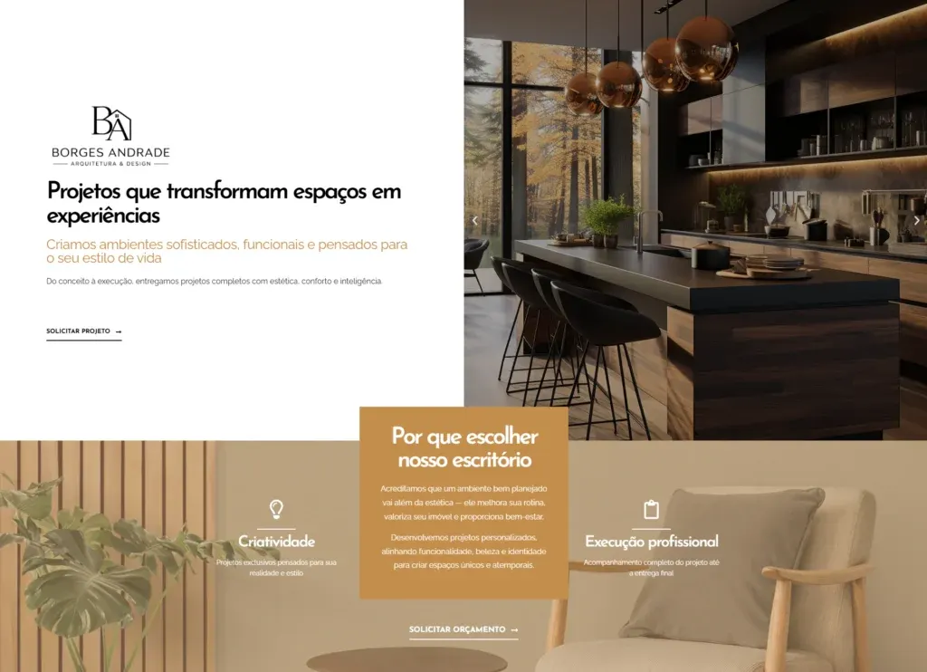 Modelo de site para Arquitetura - imagem 4