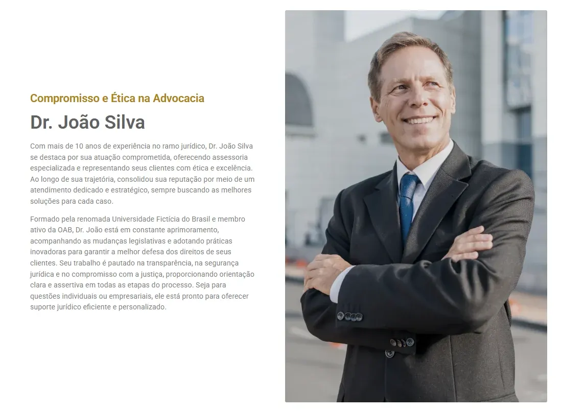 Modelo de site para advocacia ADV 1 — imagem 1