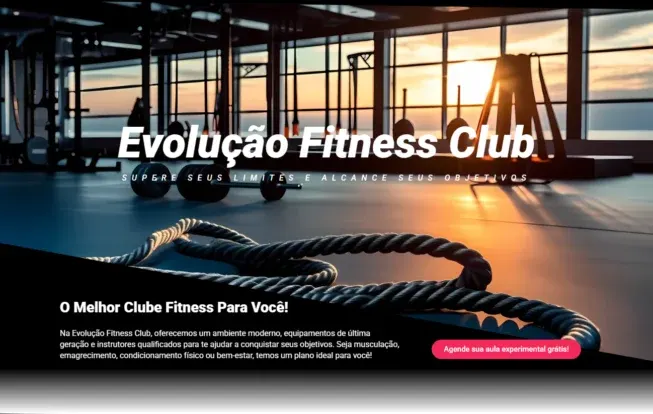 Modelo de site para Academias - imagem 5