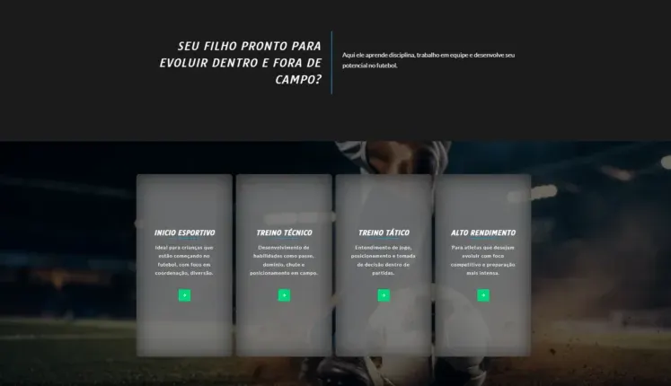 Modelo de site para Esportes - imagem 3